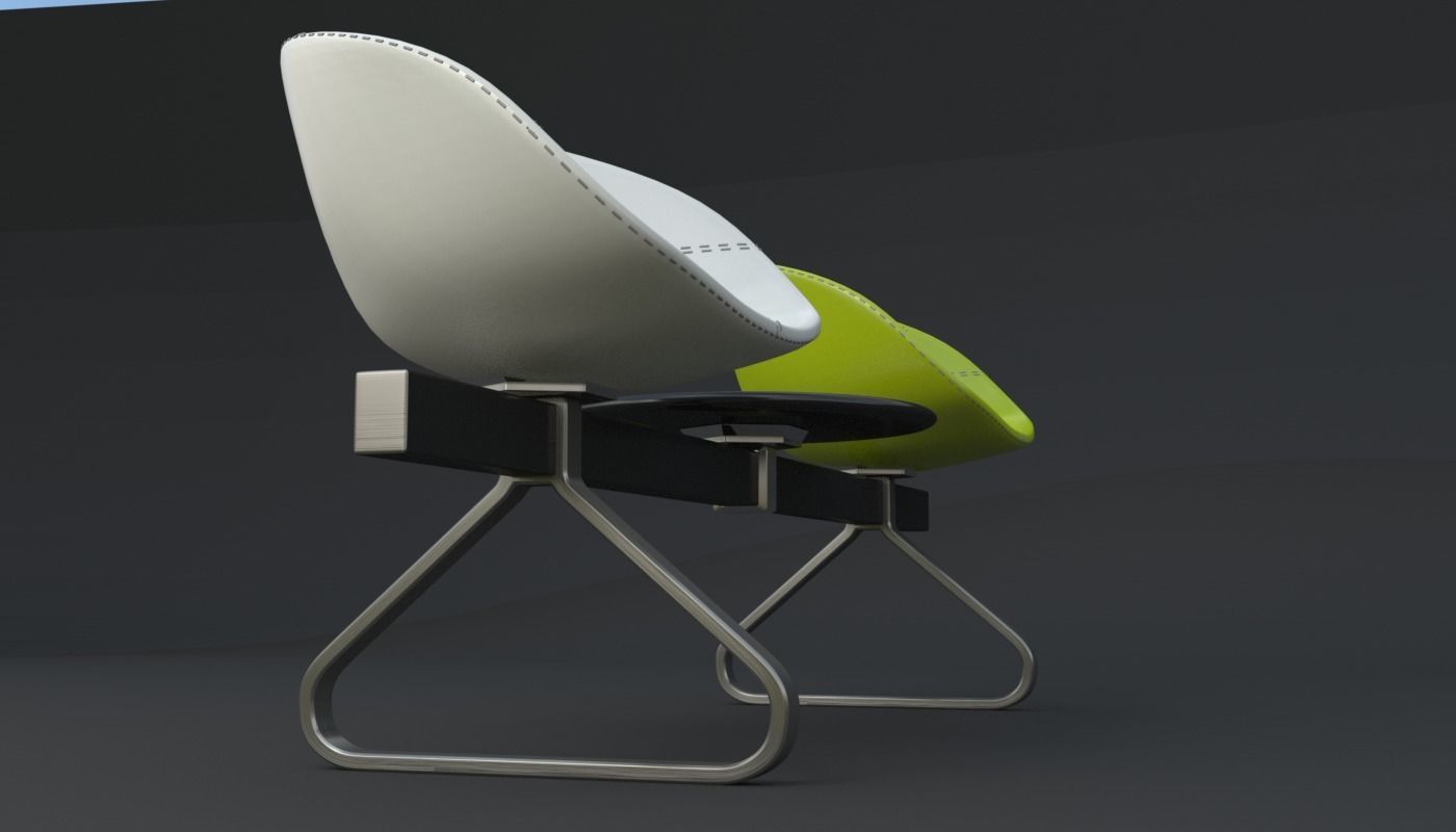 Fjord Bench Two Sistema Iray piu 3ds max 3D model_6