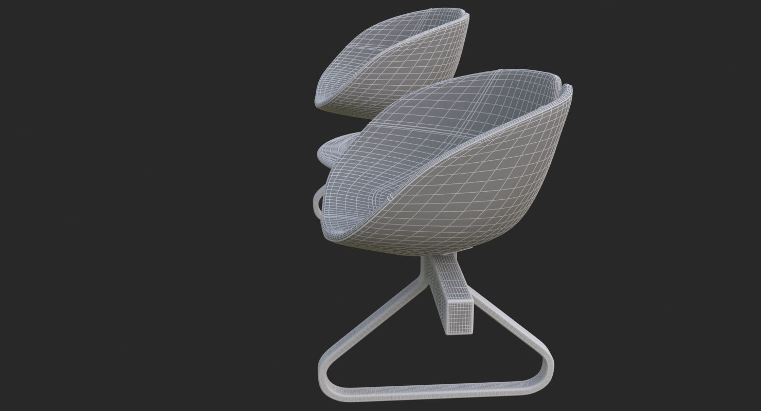 Fjord Bench Two Sistema Iray piu 3ds max 3D model_39