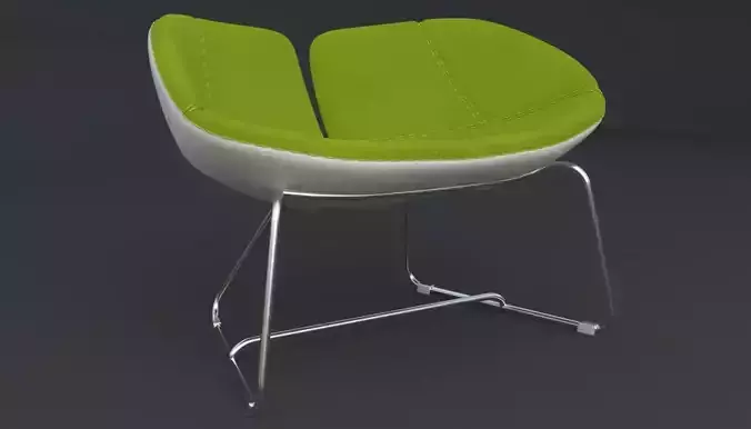 Fjord Armchair Green Iray piu 3D model