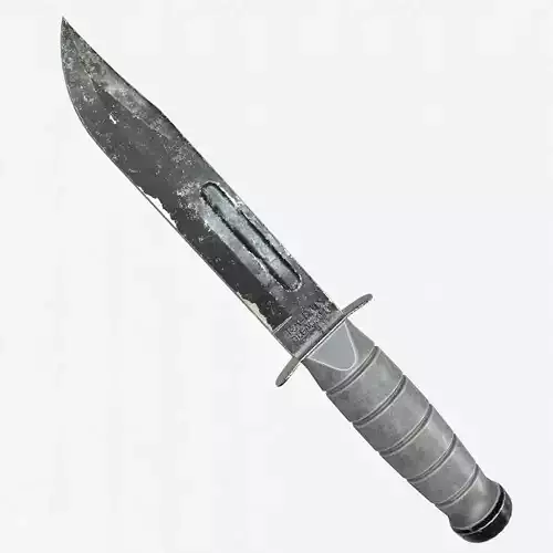 Combat Knife Game-Ready Model