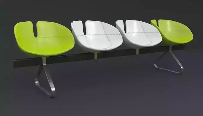 Fjord Bench Four Sistema Iray piu 3ds max 3D model