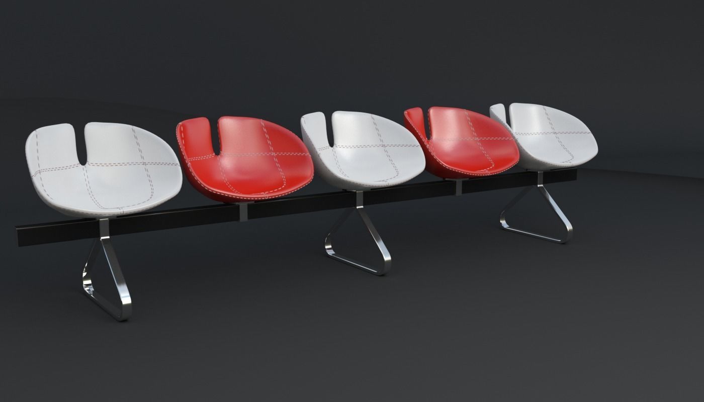 Fjord Bench Sistema Five Iray piu 3D model_90