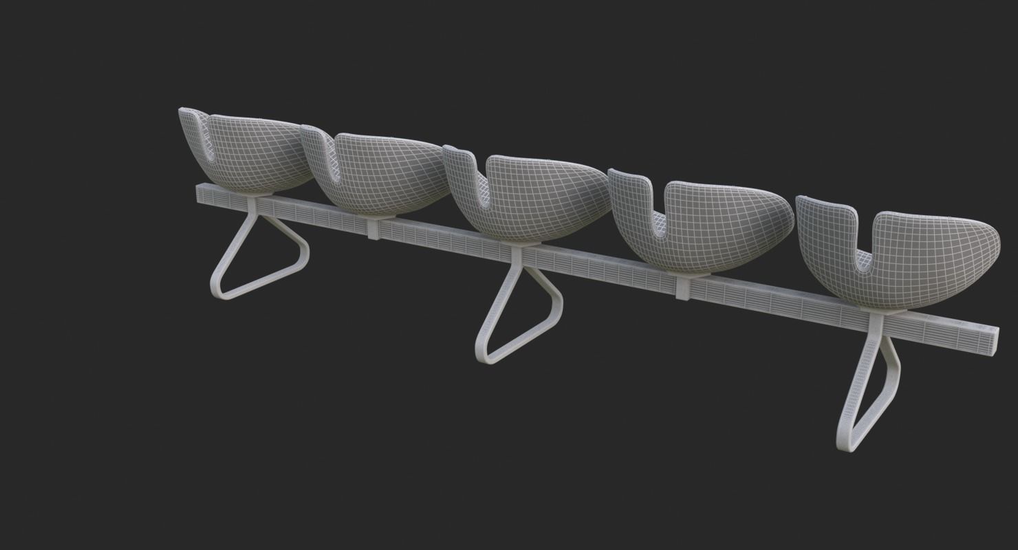 Fjord Bench Sistema Five Iray piu 3D model_31