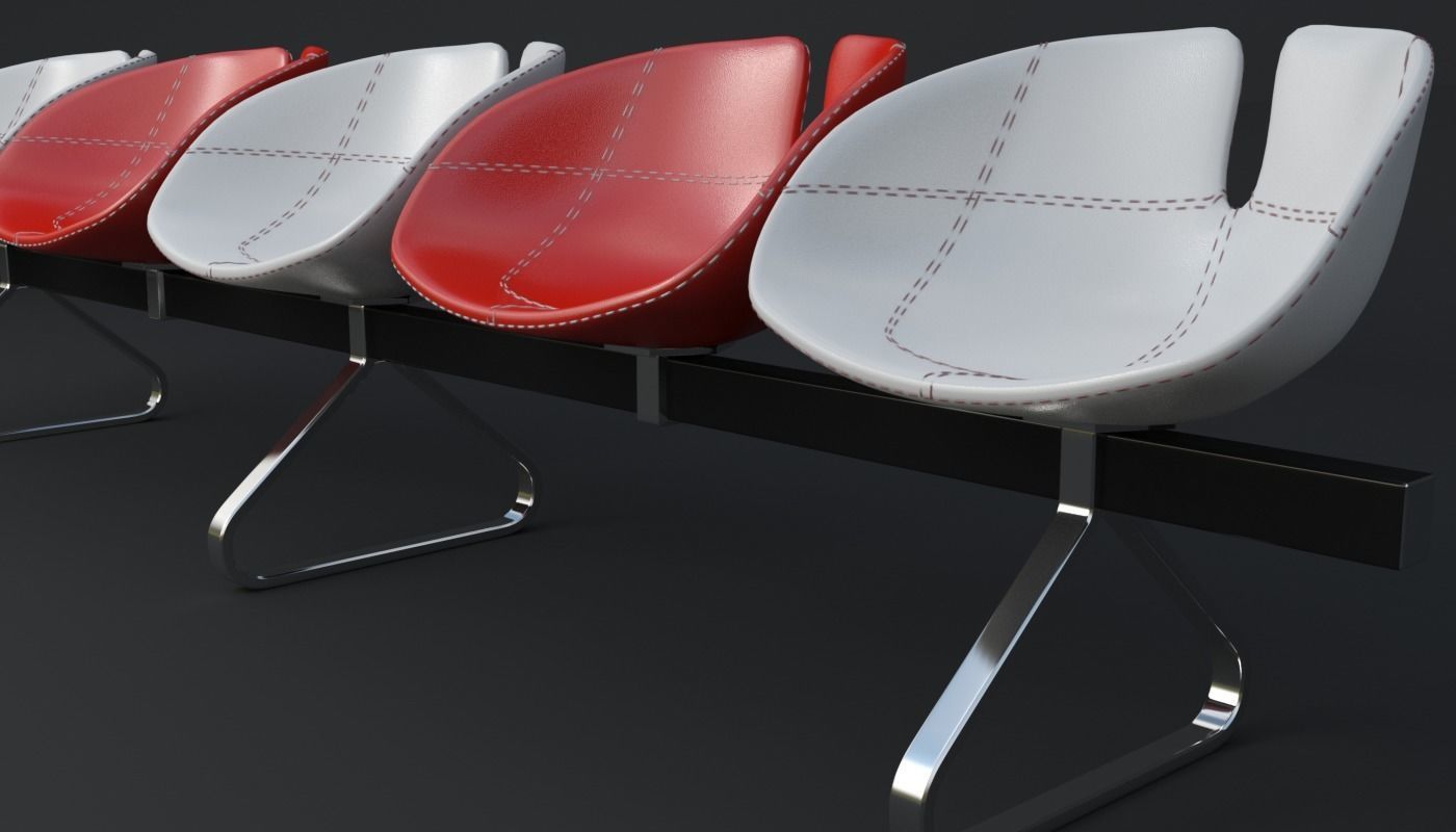 Fjord Bench Sistema Five Iray piu 3D model_6