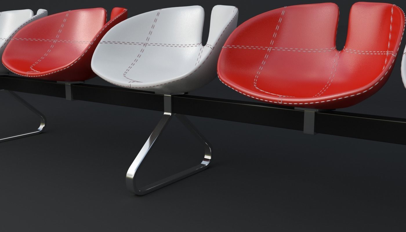 Fjord Bench Sistema Five Iray piu 3D model_7