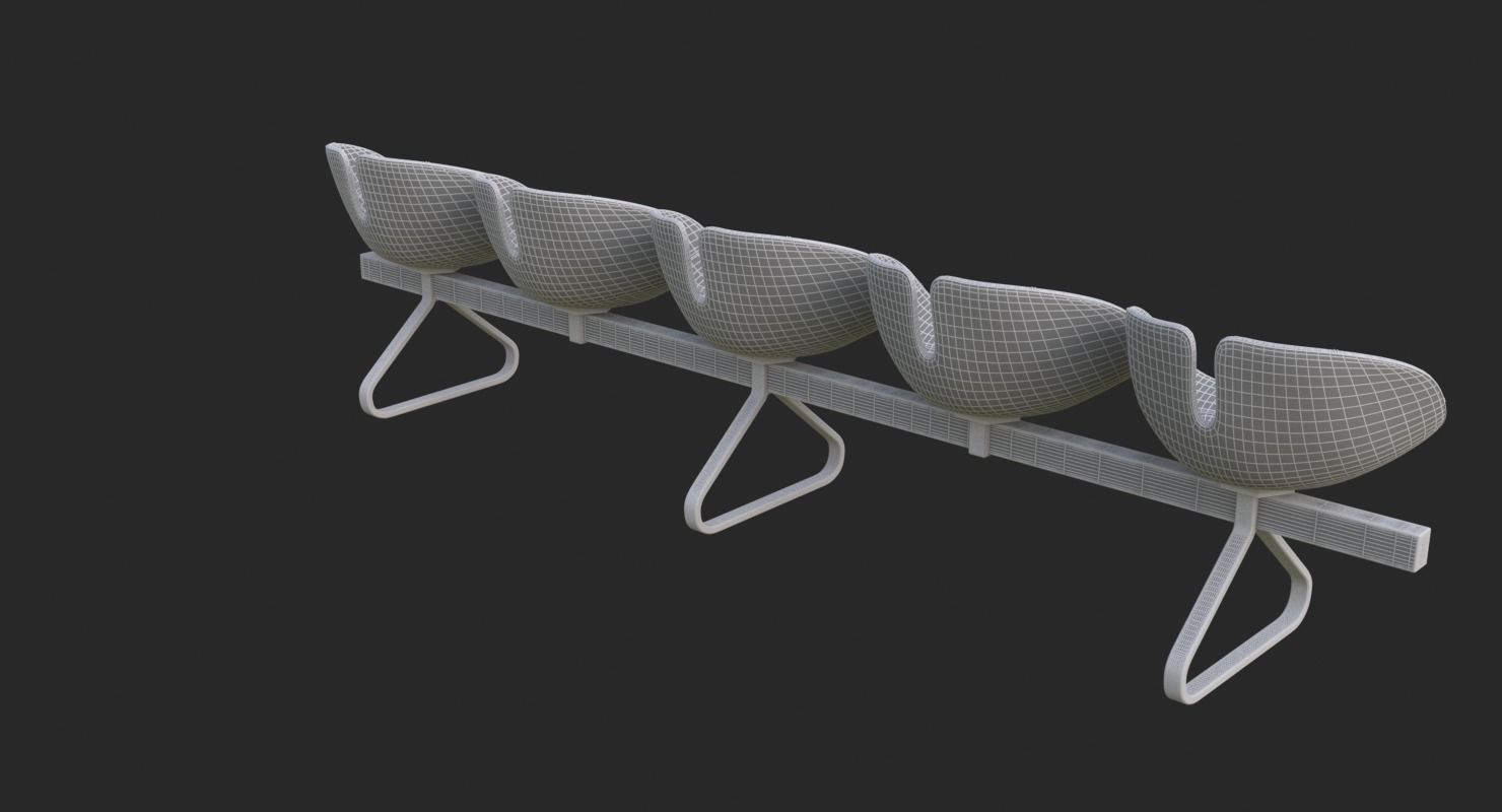 Fjord Bench Sistema Five Iray piu 3D model_30