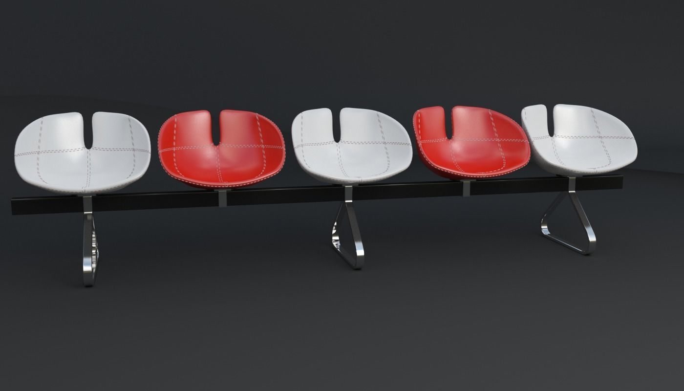 Fjord Bench Sistema Five Iray piu 3D model_88