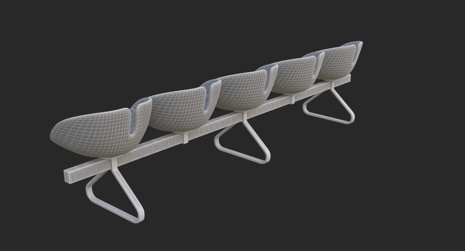 Fjord Bench Sistema Five Iray piu 3D model_39