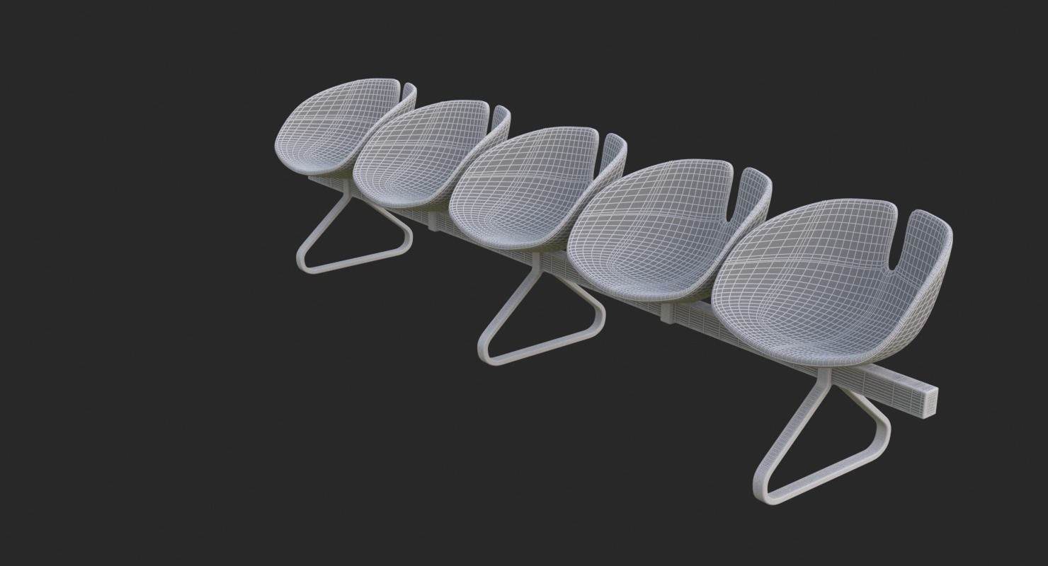 Fjord Bench Sistema Five Iray piu 3D model_47