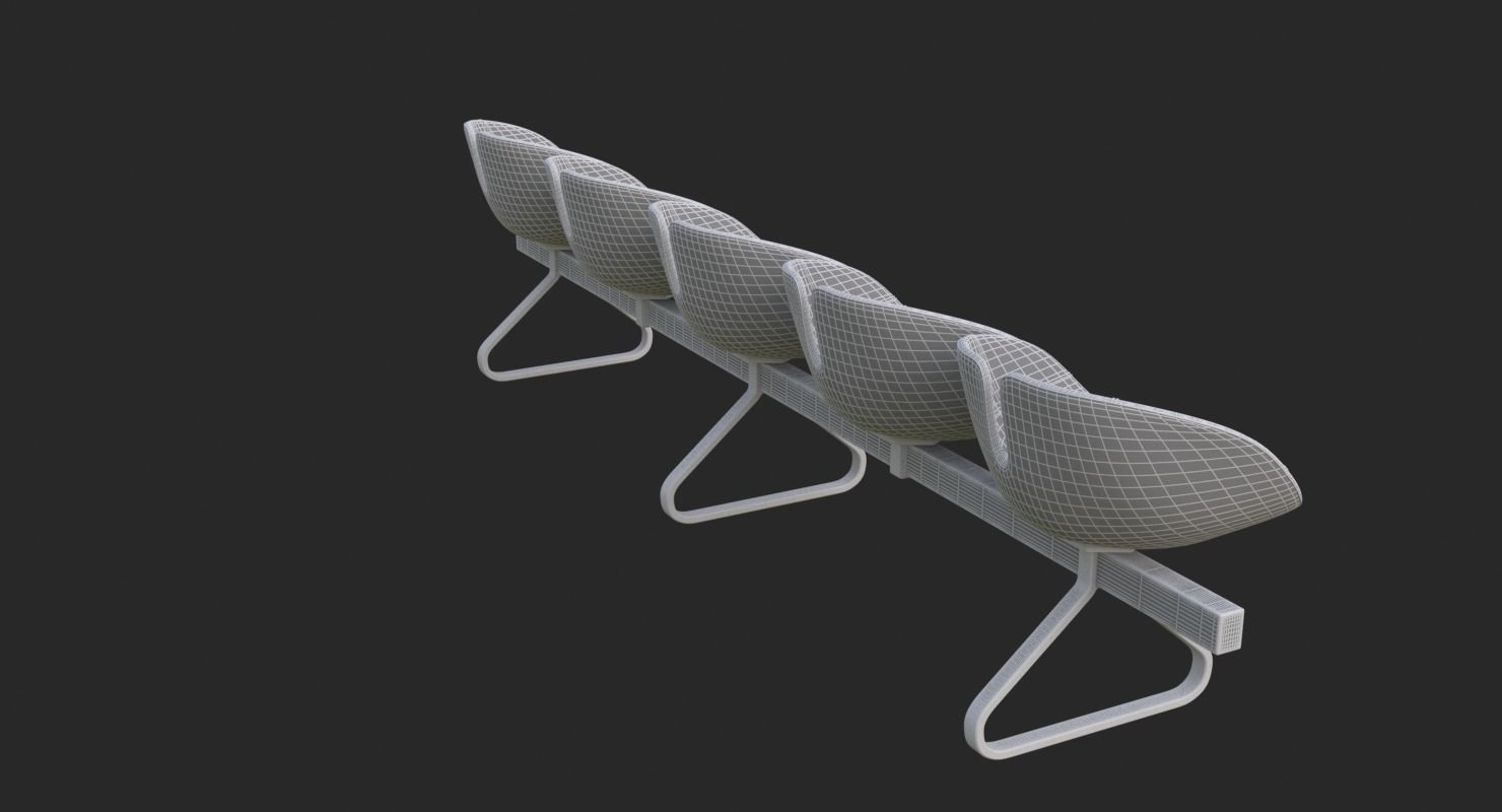 Fjord Bench Sistema Five Iray piu 3D model_28