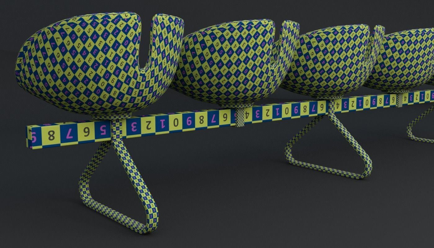 Fjord Bench Sistema Five Iray piu 3D model_15