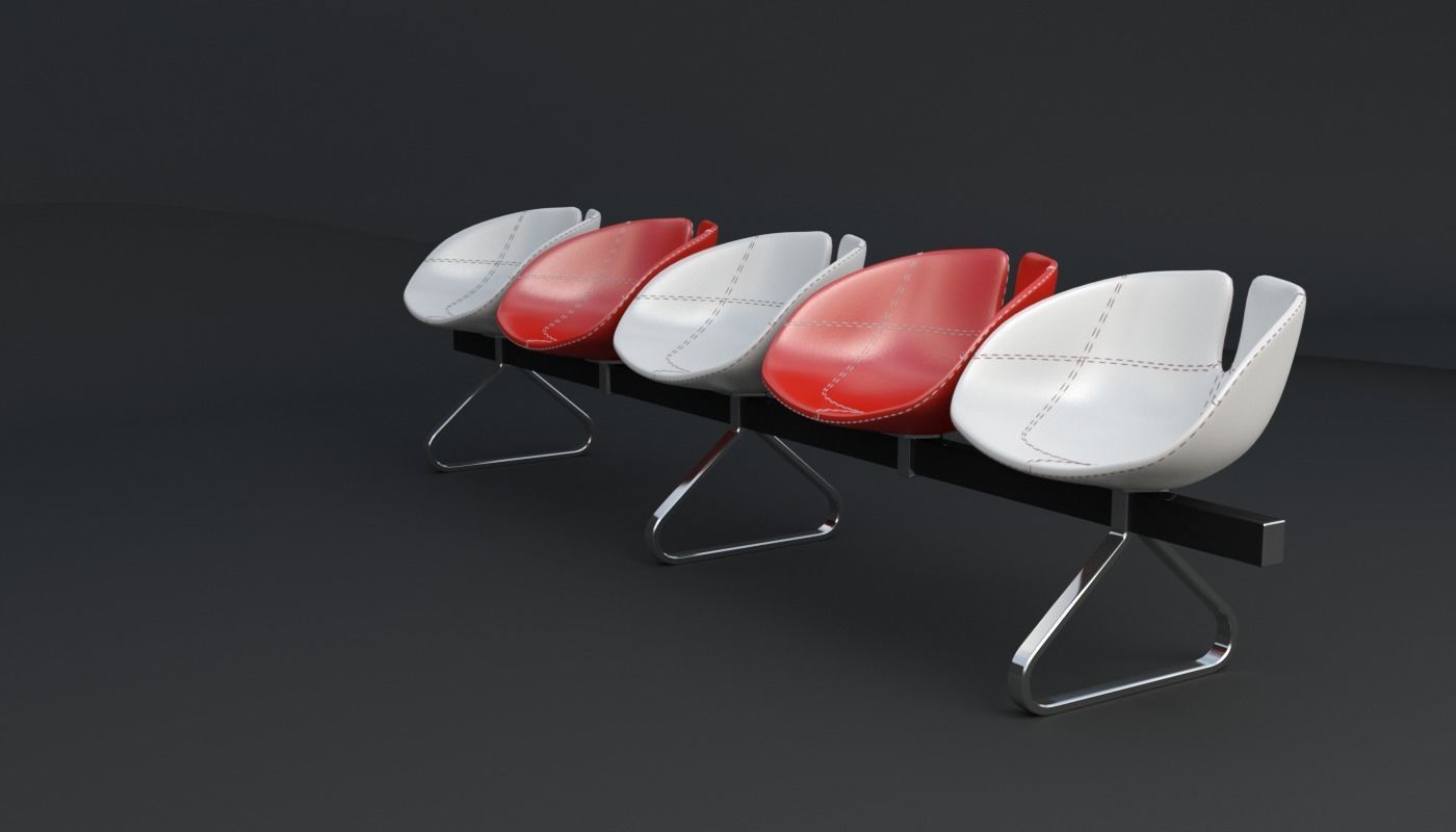 Fjord Bench Sistema Five Iray piu 3D model_81