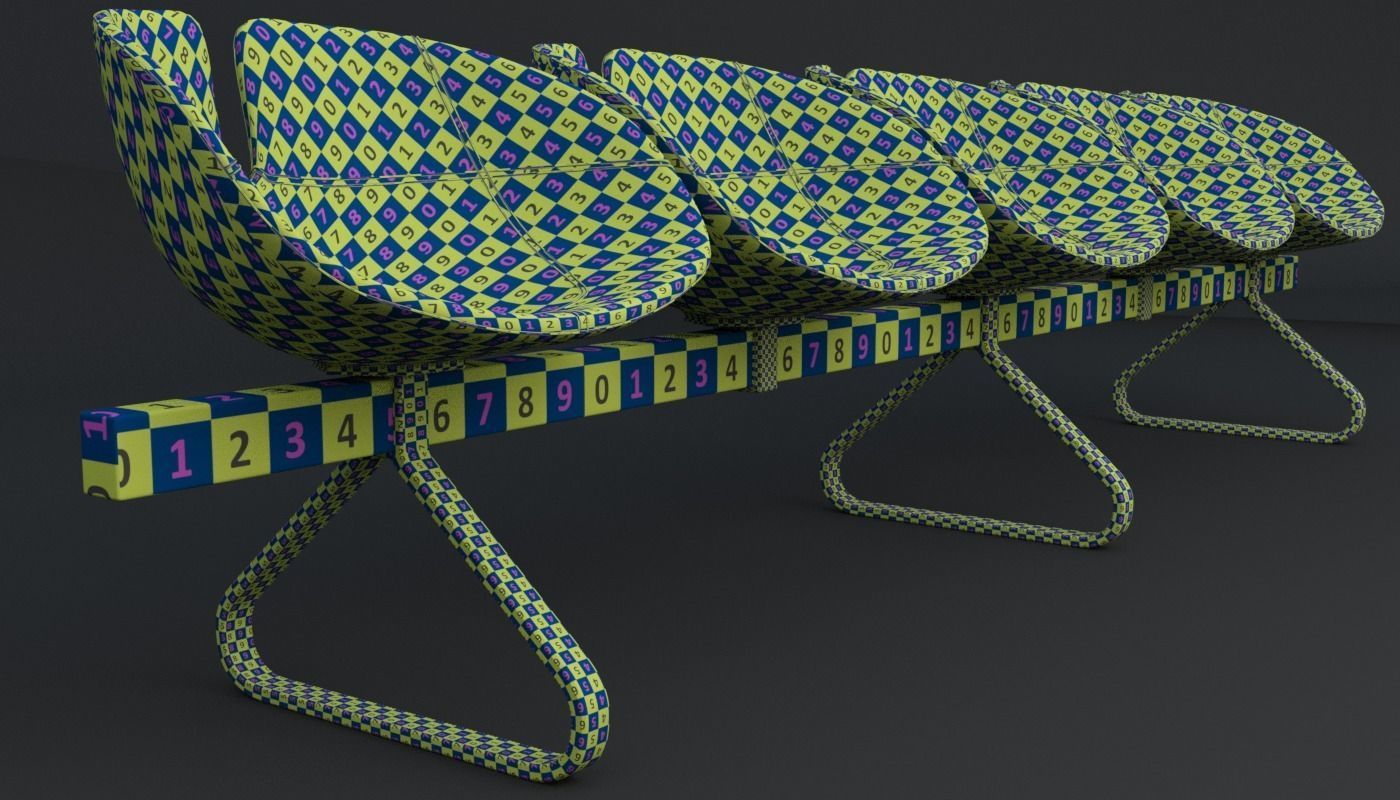 Fjord Bench Sistema Five Iray piu 3D model_14