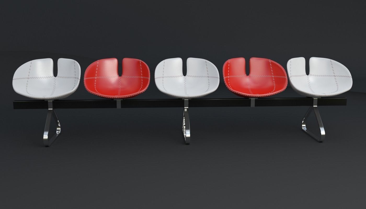 Fjord Bench Sistema Five Iray piu 3D model_87