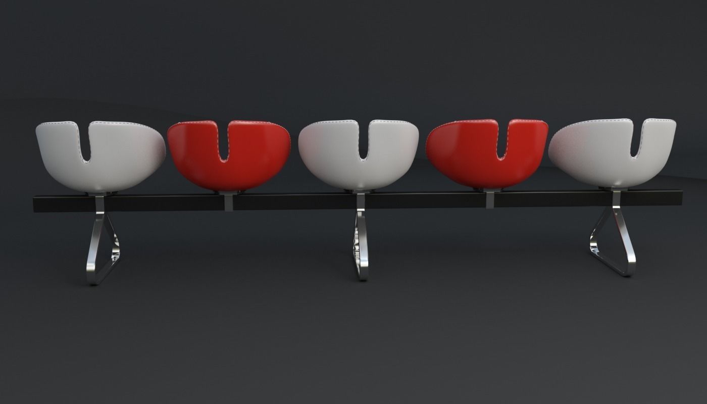 Fjord Bench Sistema Five Iray piu 3D model_69