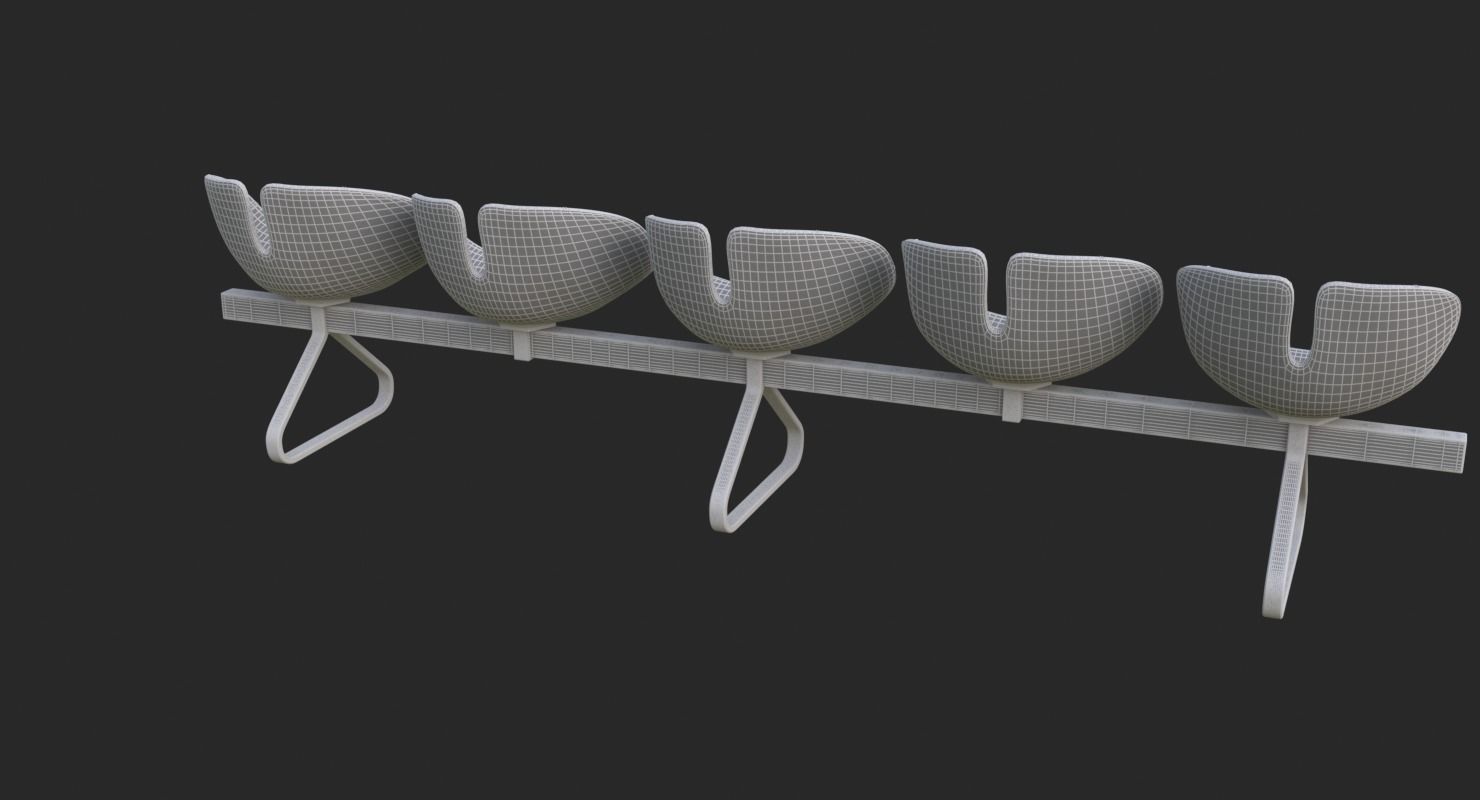 Fjord Bench Sistema Five Iray piu 3D model_32
