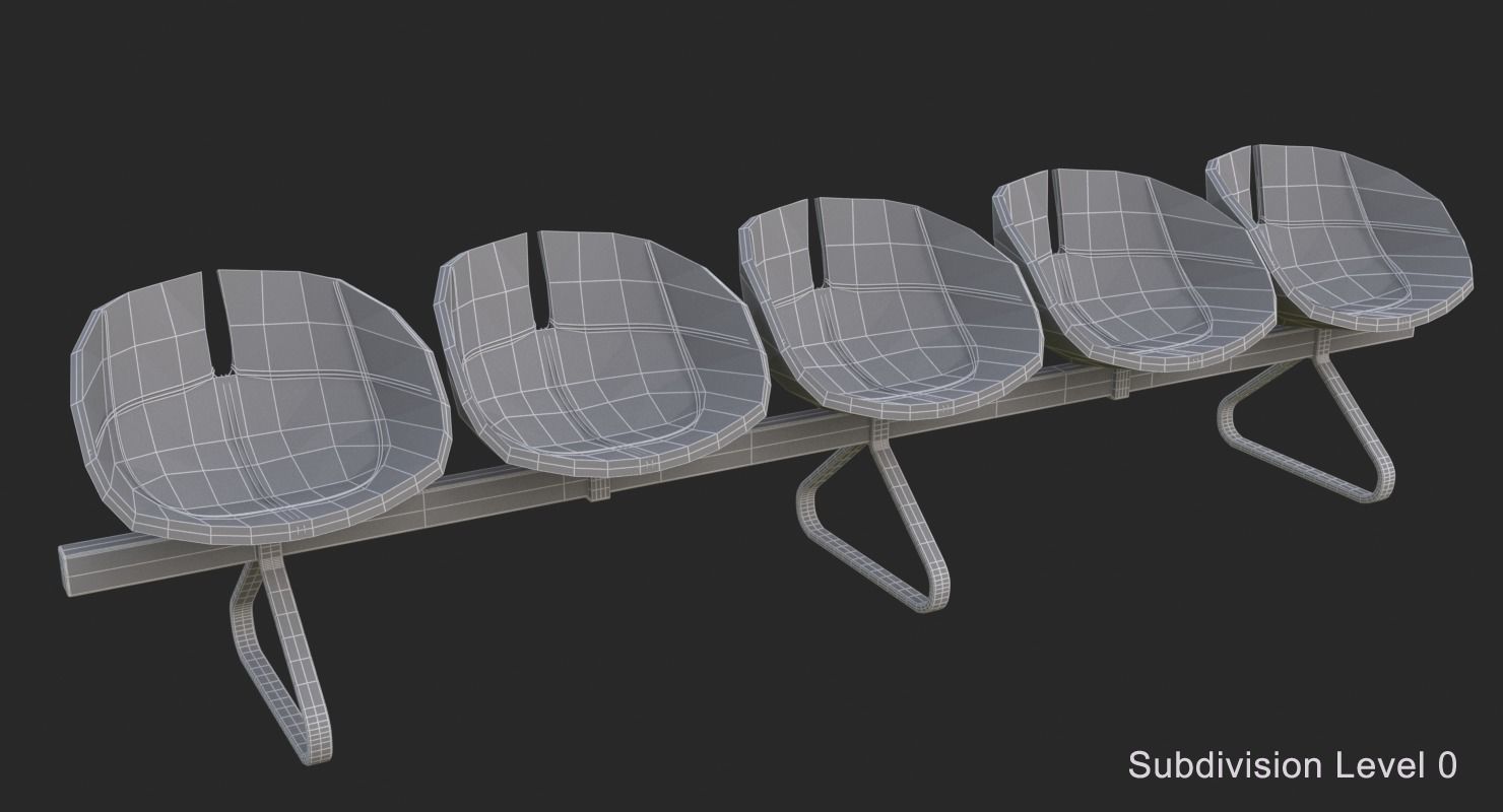 Fjord Bench Sistema Five Iray piu 3D model_10