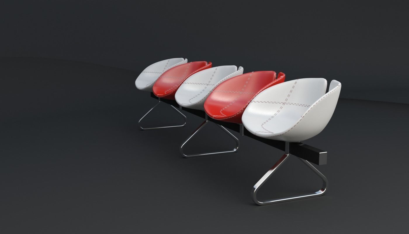 Fjord Bench Sistema Five Iray piu 3D model_80