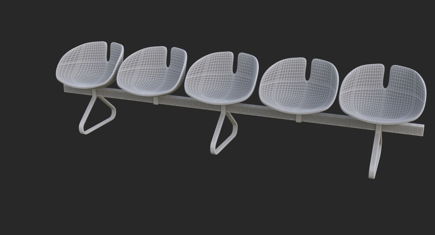 Fjord Bench Sistema Five Iray piu 3D model_50