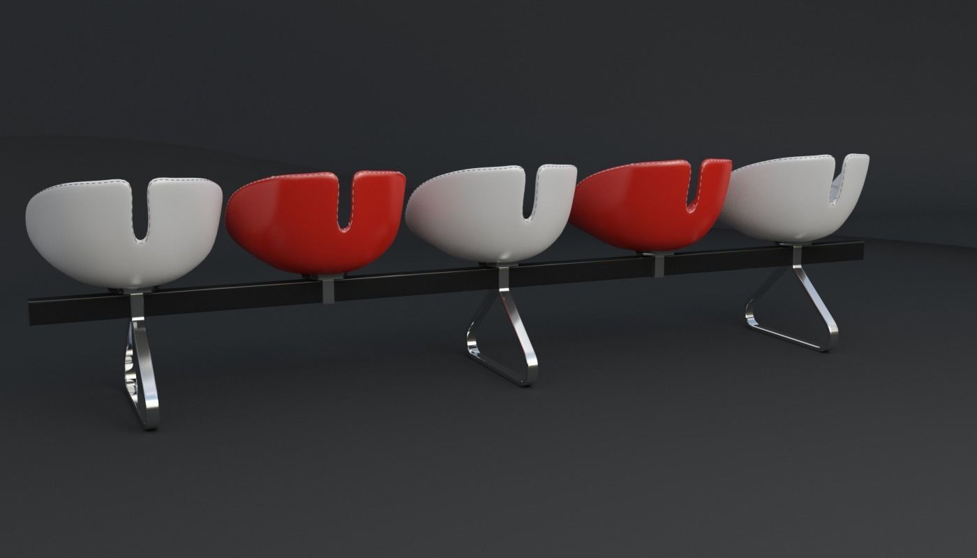 Fjord Bench Sistema Five Iray piu 3D model_71