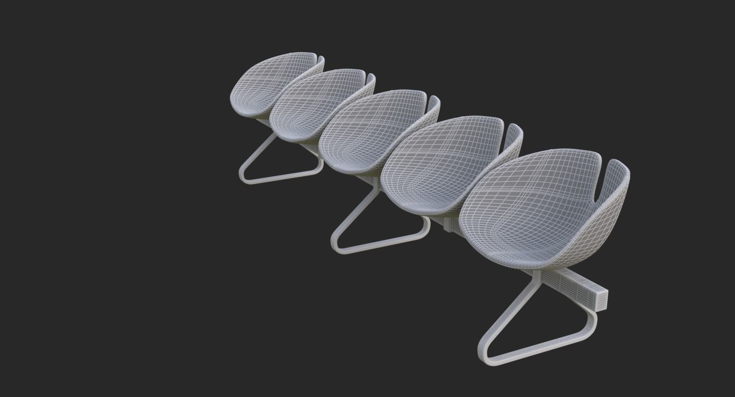 Fjord Bench Sistema Five Iray piu 3D model_46