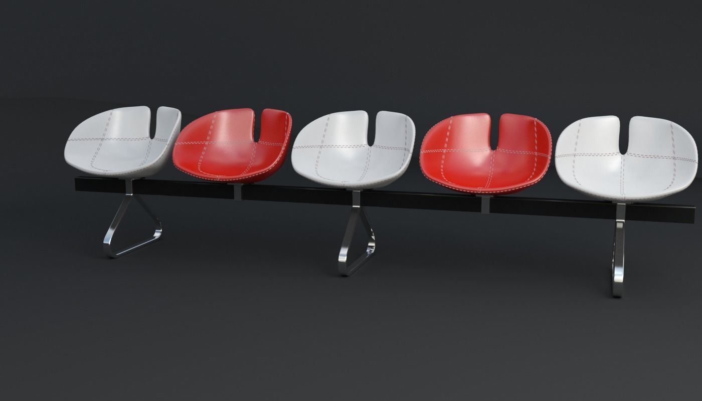 Fjord Bench Sistema Five Iray piu 3D model_85