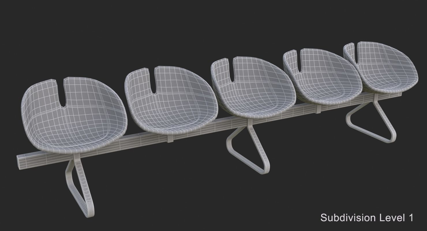 Fjord Bench Sistema Five Iray piu 3D model_11
