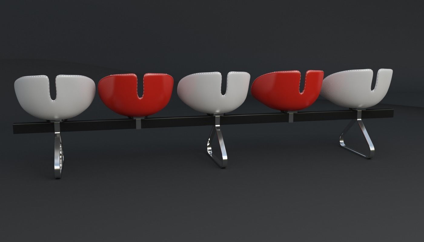 Fjord Bench Sistema Five Iray piu 3D model_70