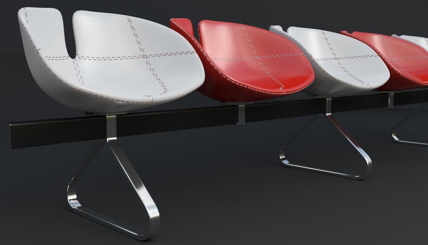 Fjord Bench Sistema Five Iray piu 3D model_1