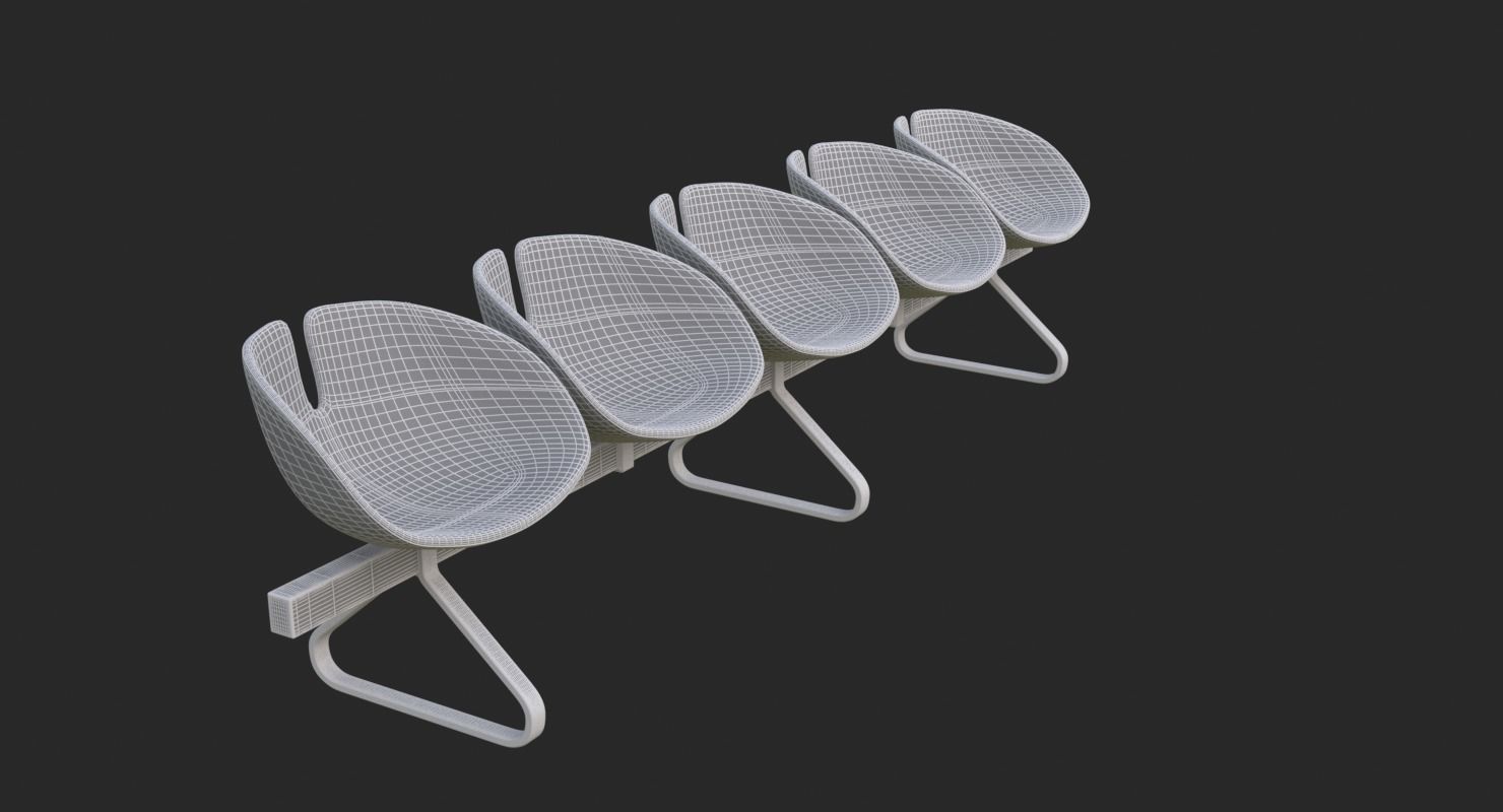 Fjord Bench Sistema Five Iray piu 3D model_22