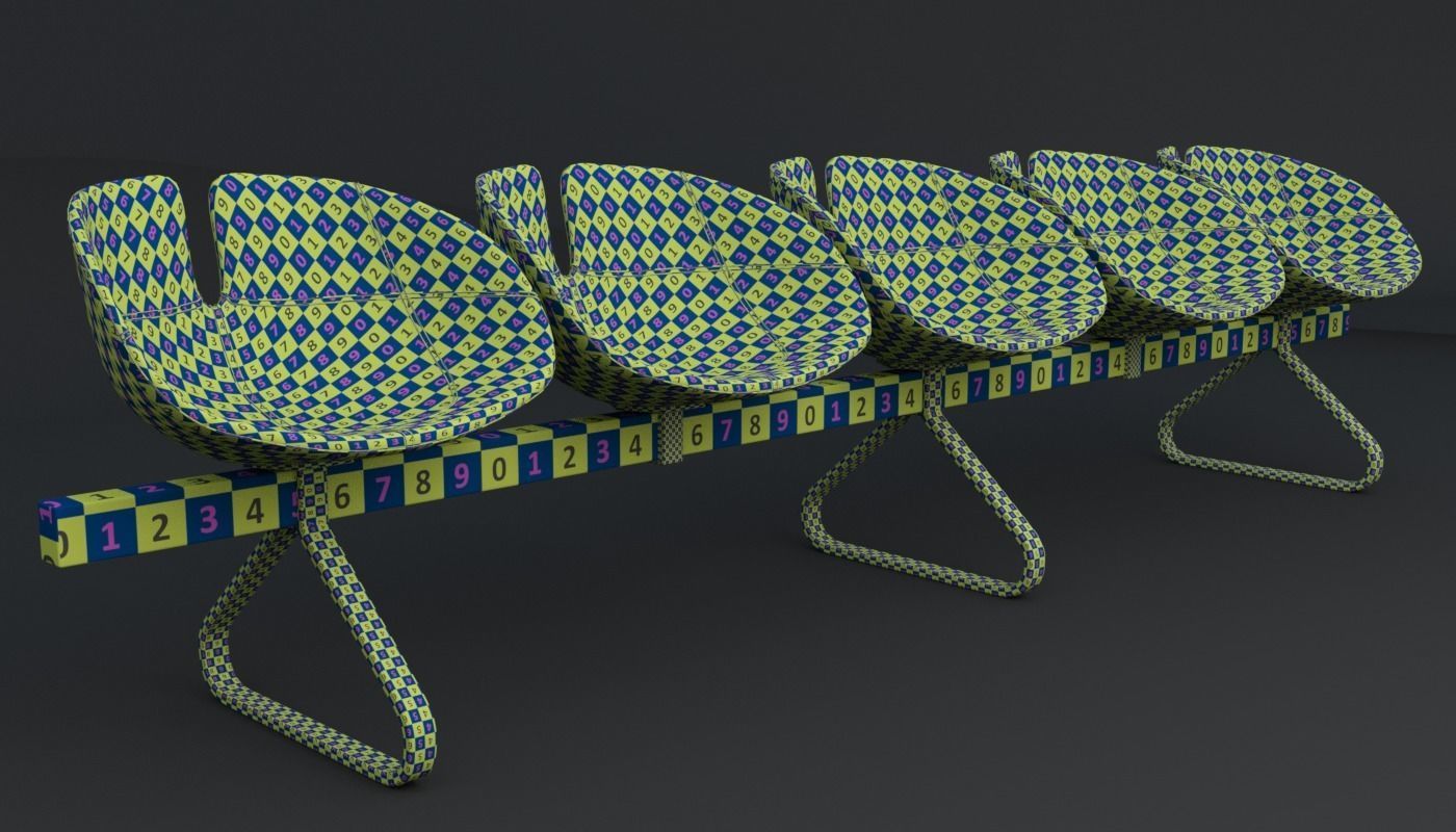 Fjord Bench Sistema Five Iray piu 3D model_13
