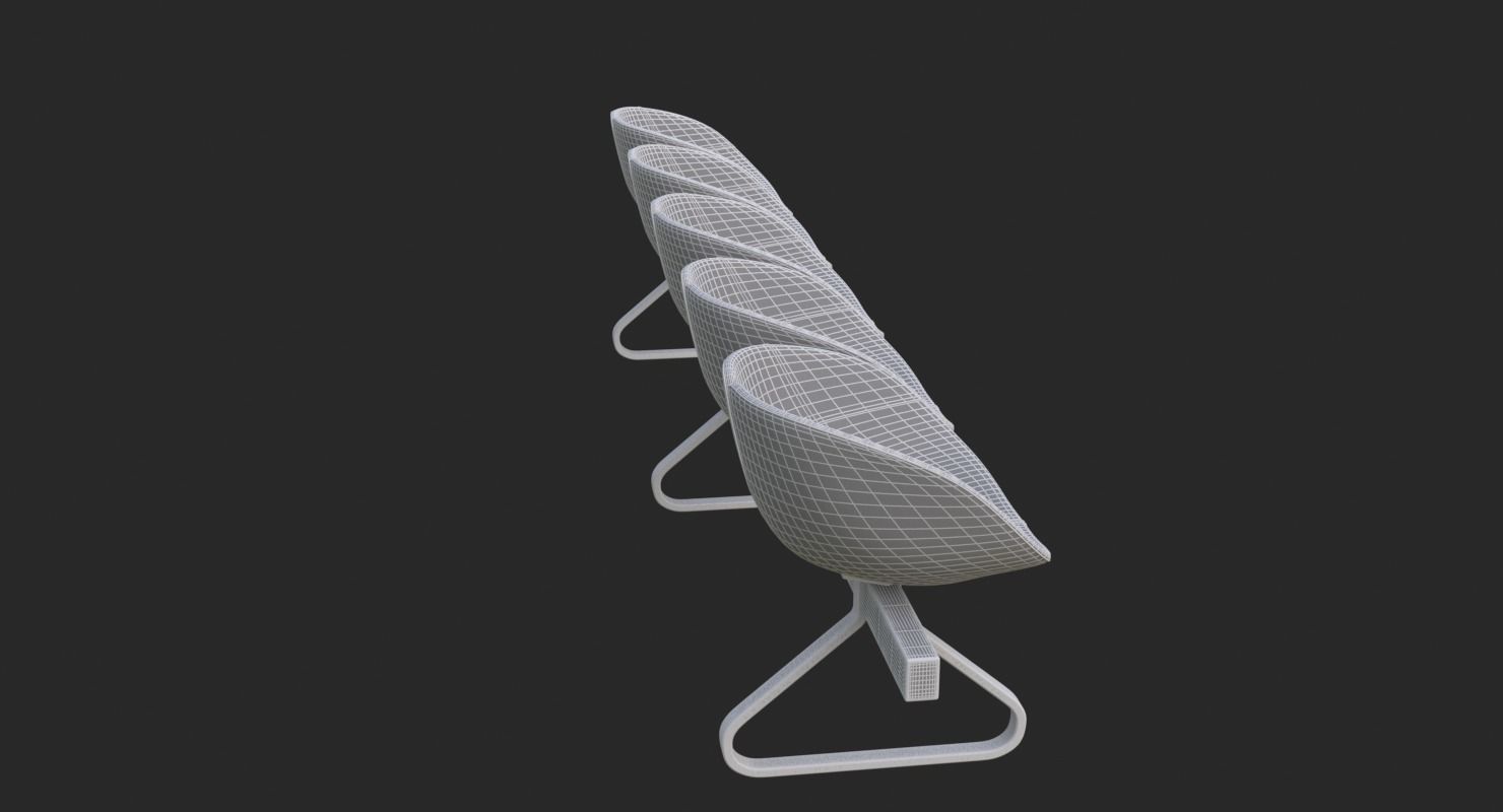 Fjord Bench Sistema Five Iray piu 3D model_26