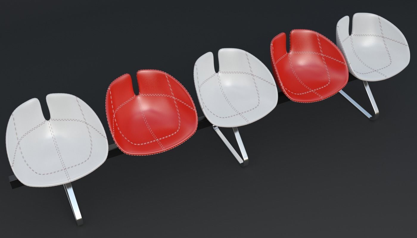 Fjord Bench Sistema Five Iray piu 3D model_3