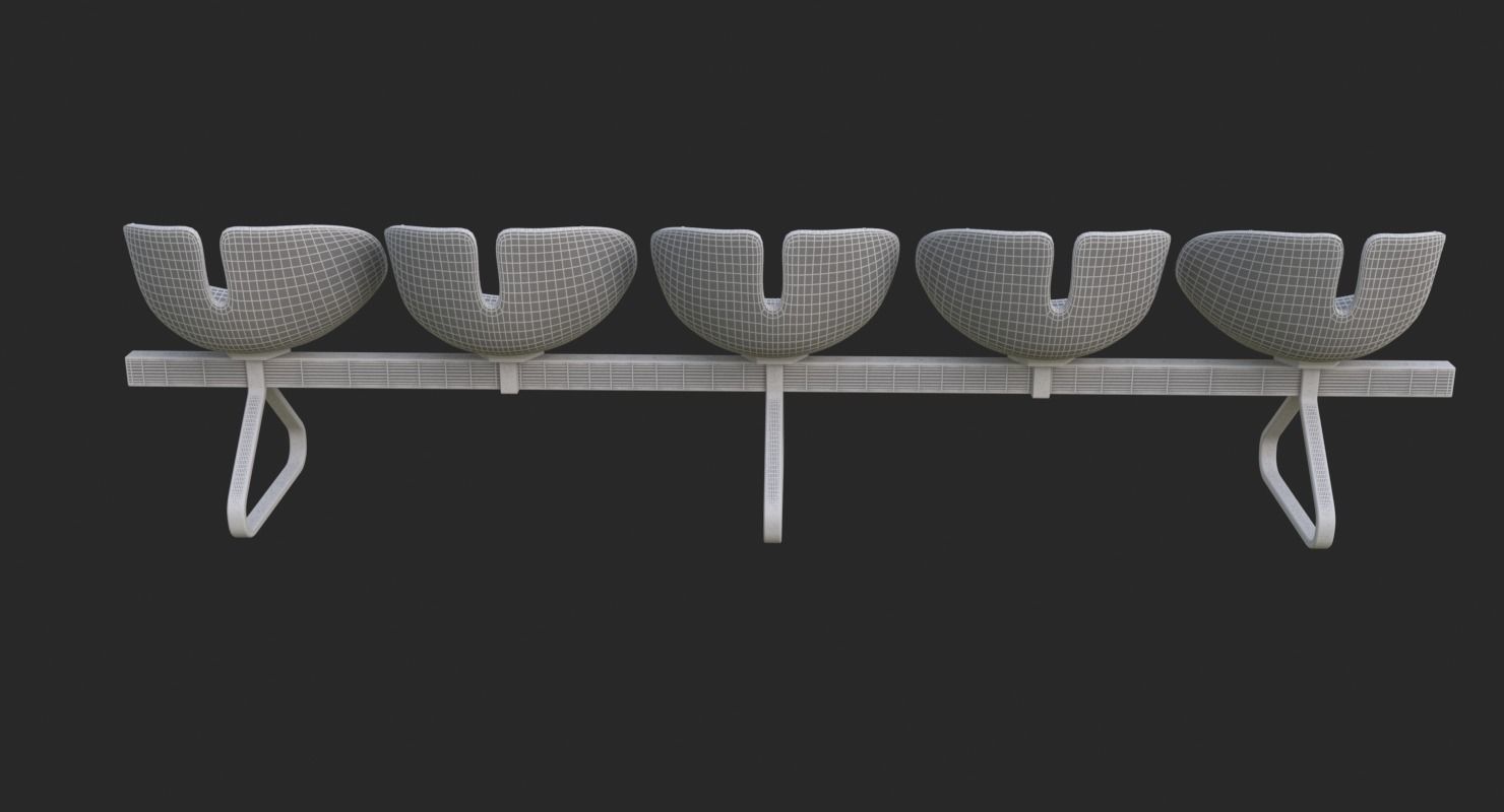 Fjord Bench Sistema Five Iray piu 3D model_34
