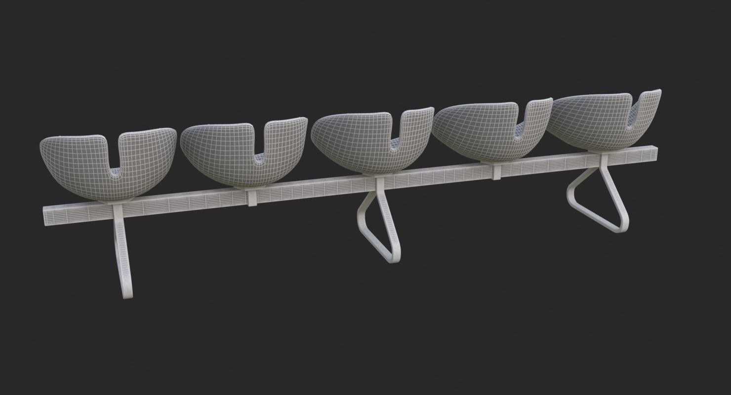 Fjord Bench Sistema Five Iray piu 3D model_36