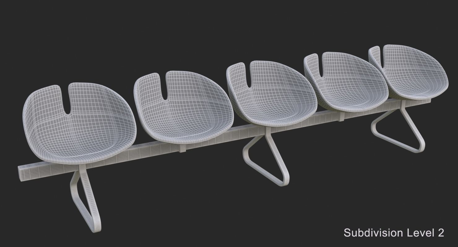 Fjord Bench Sistema Five Iray piu 3D model_12