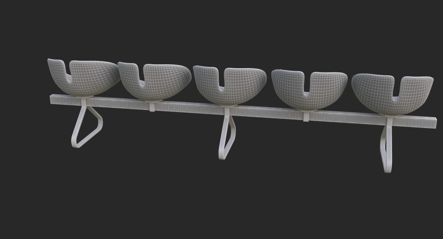 Fjord Bench Sistema Five Iray piu 3D model_33