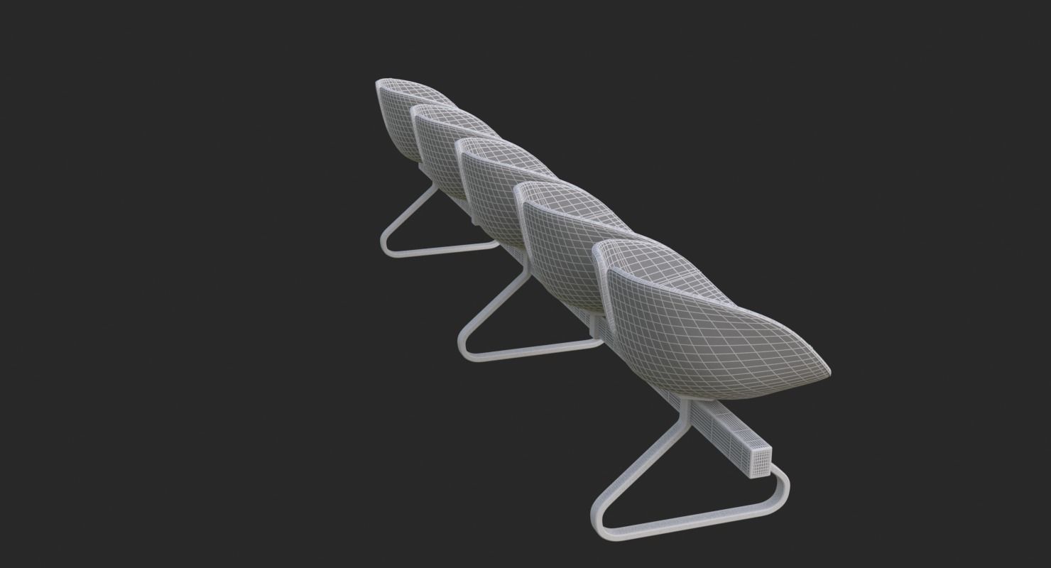 Fjord Bench Sistema Five Iray piu 3D model_27