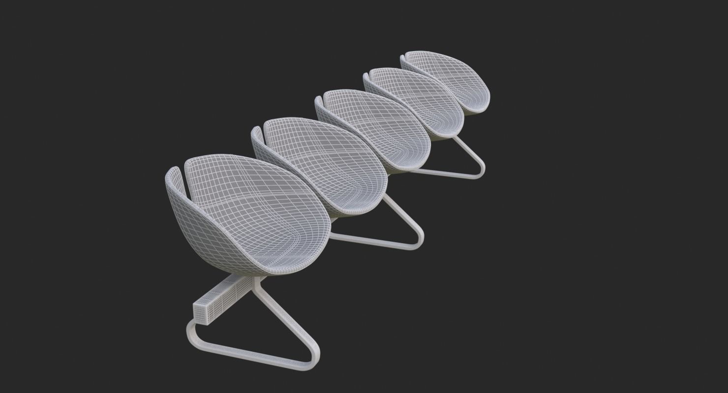 Fjord Bench Sistema Five Iray piu 3D model_23