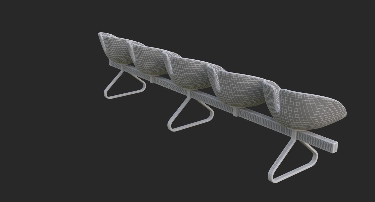 Fjord Bench Sistema Five Iray piu 3D model_29