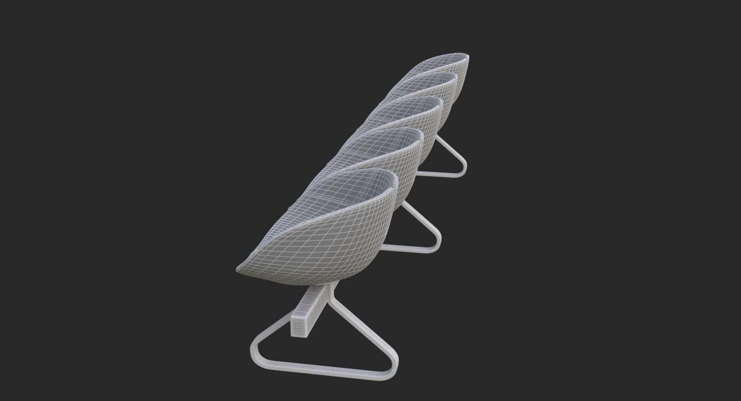 Fjord Bench Sistema Five Iray piu 3D model_42