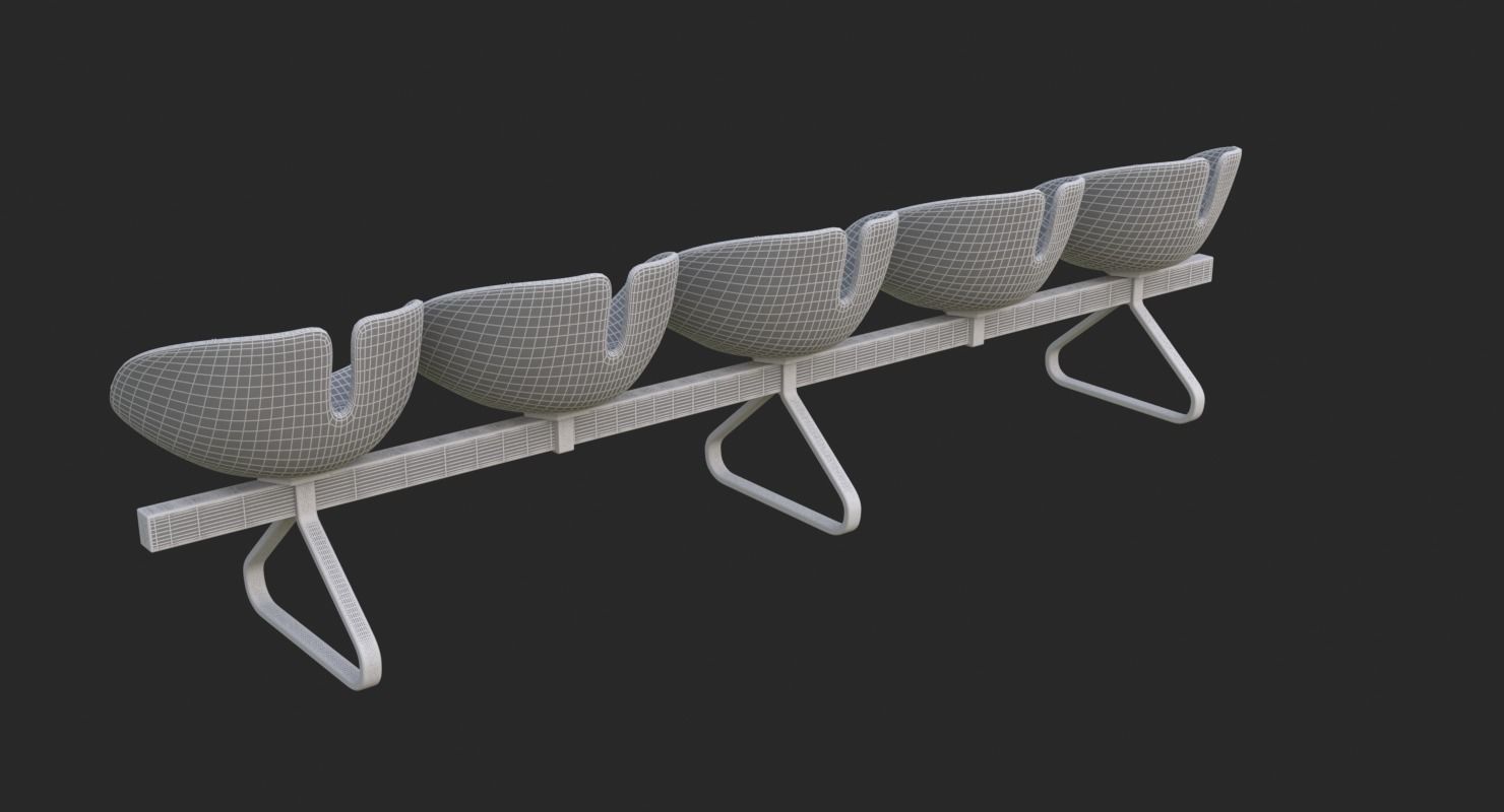 Fjord Bench Sistema Five Iray piu 3D model_38