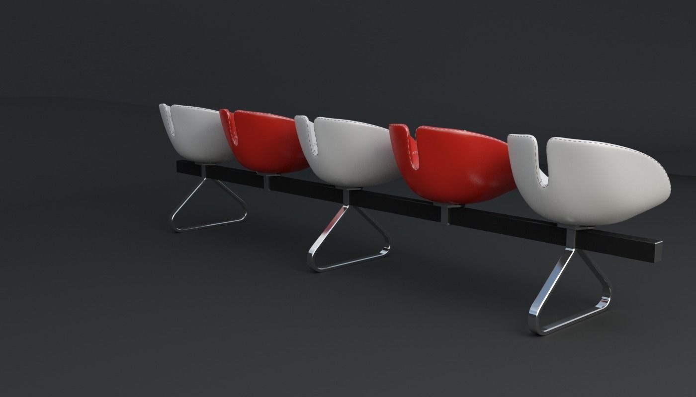 Fjord Bench Sistema Five Iray piu 3D model_64