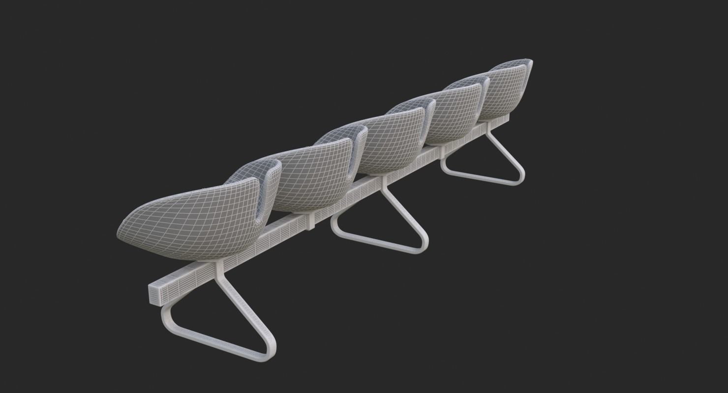 Fjord Bench Sistema Five Iray piu 3D model_40