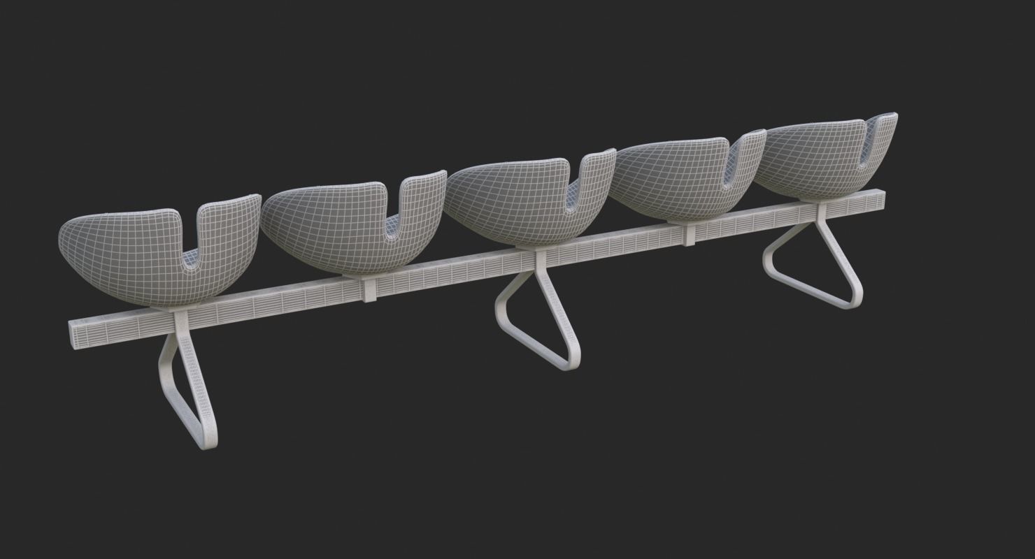 Fjord Bench Sistema Five Iray piu 3D model_37