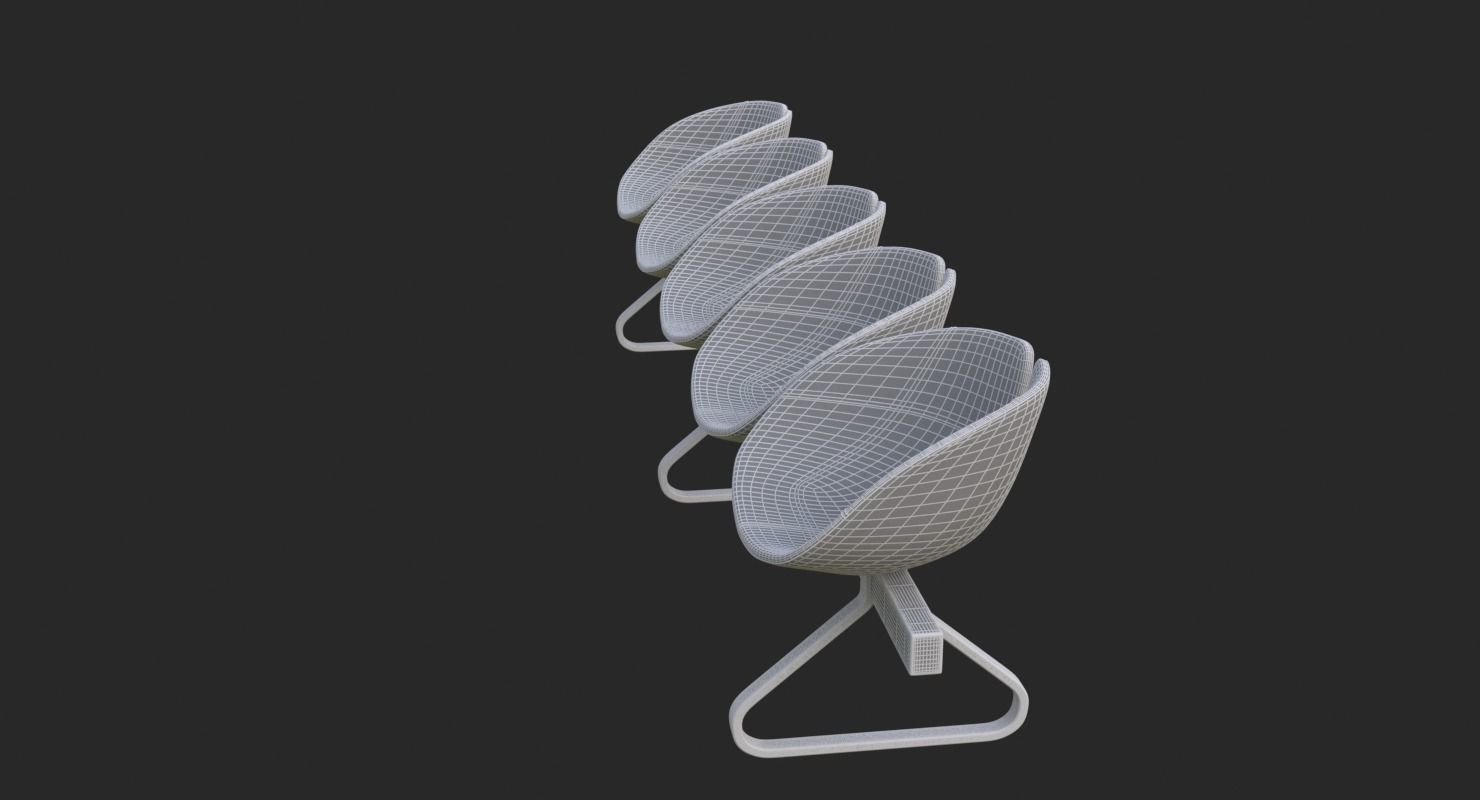 Fjord Bench Sistema Five Iray piu 3D model_44