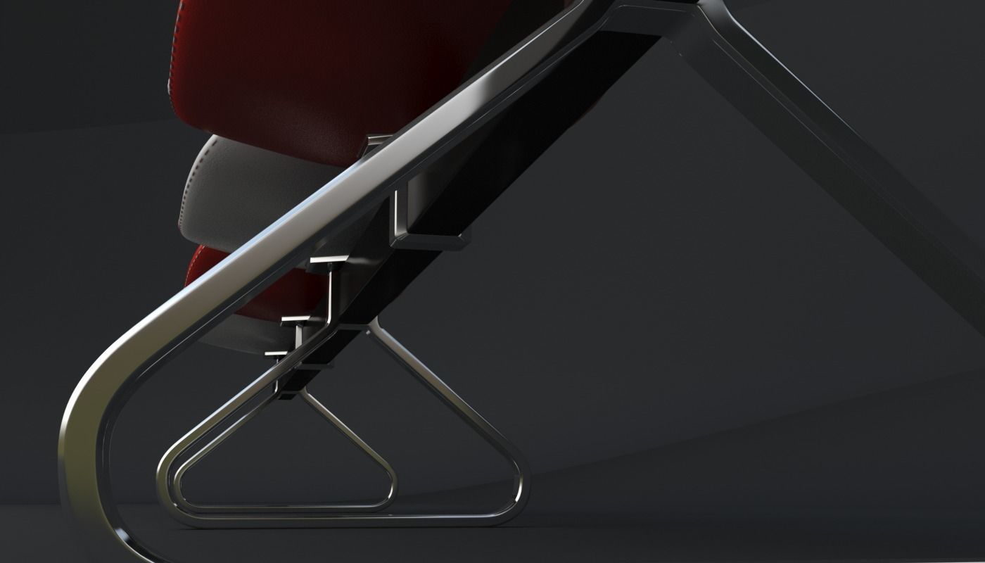 Fjord Bench Sistema Five Iray piu 3D model_8