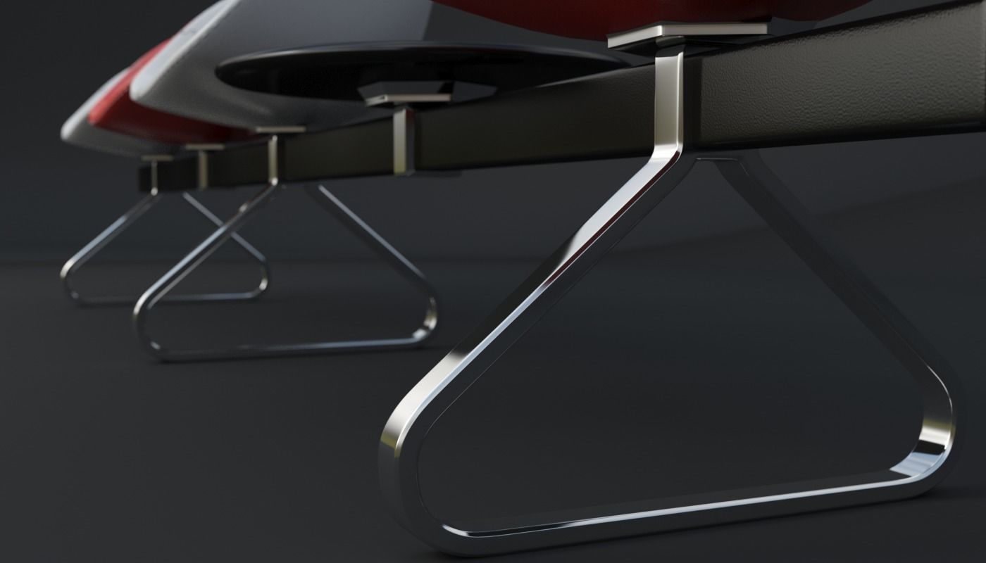 Fjord Bench Sistema Table Iray piu 3D model_5