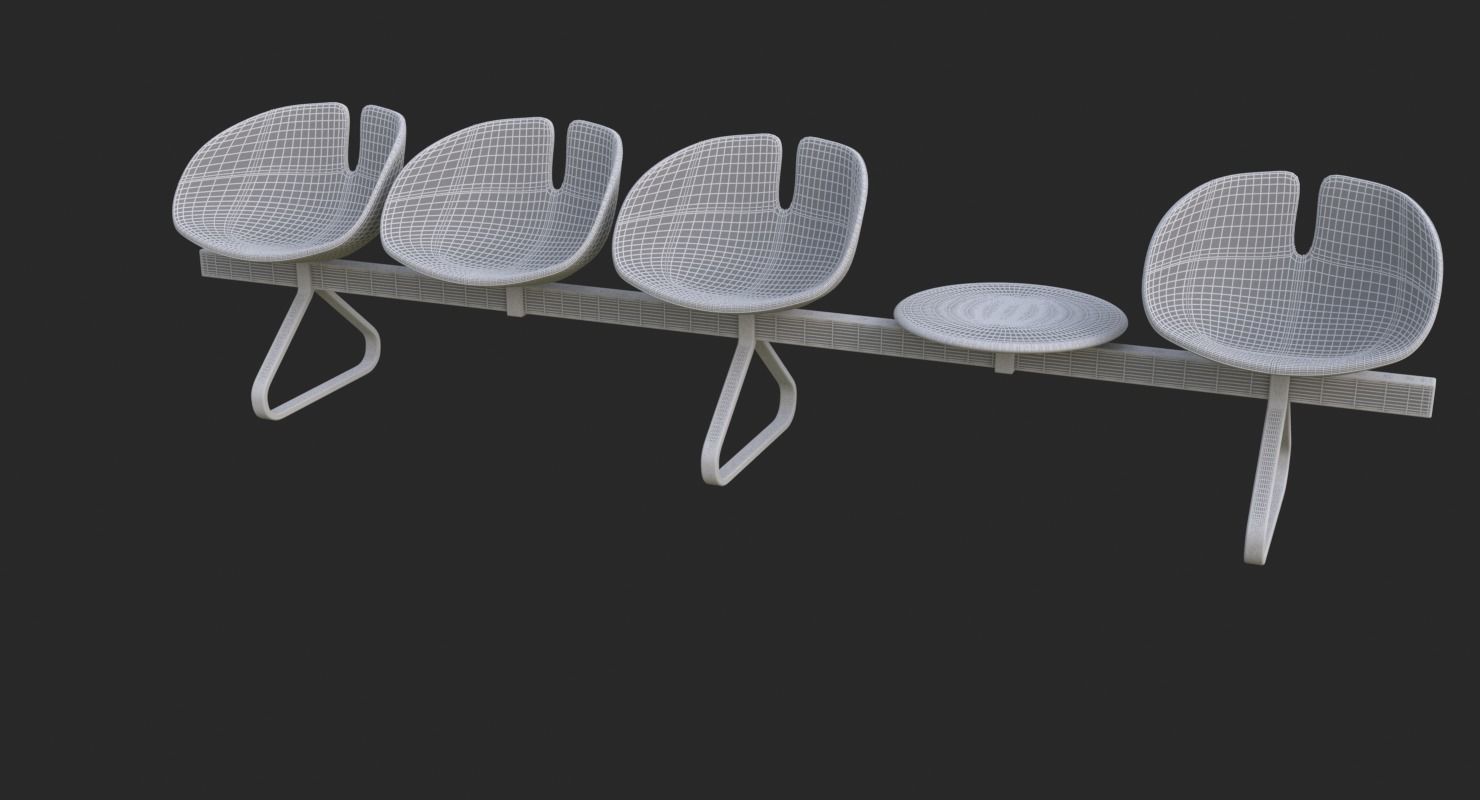 Fjord Bench Sistema Table Iray piu 3D model_47