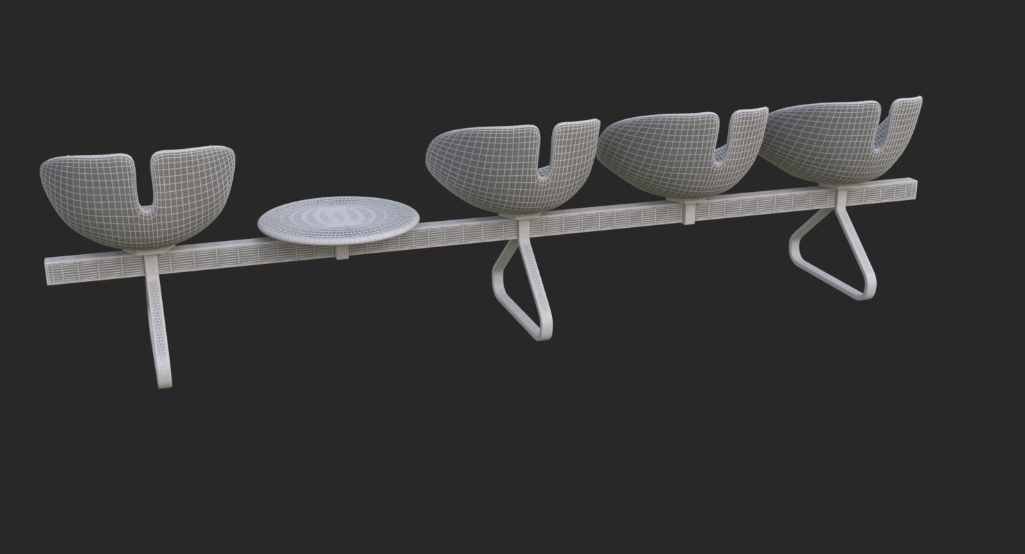 Fjord Bench Sistema Table Iray piu 3D model_33